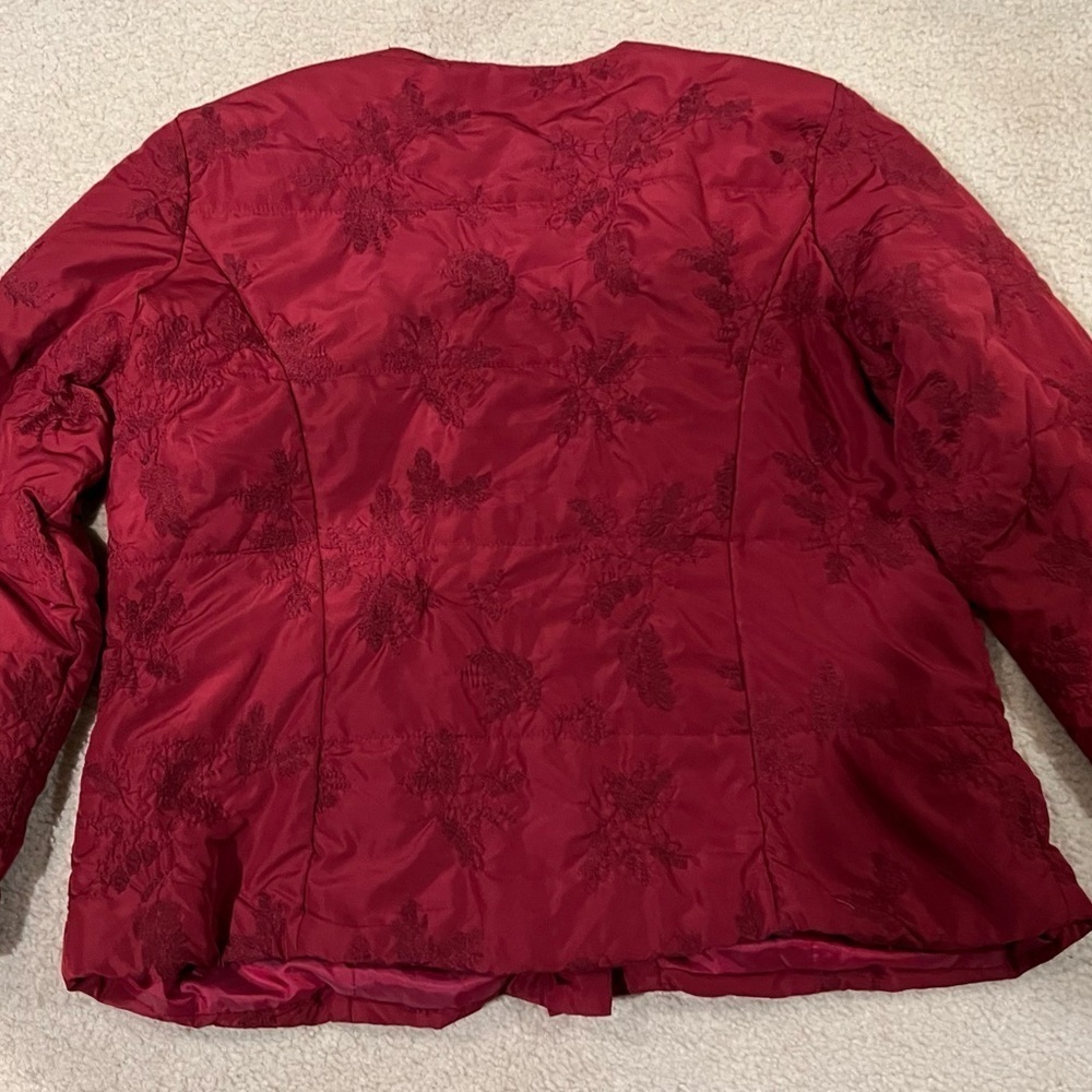 Coldwater creek red jacket coat size 18W - Picture 2 of 5